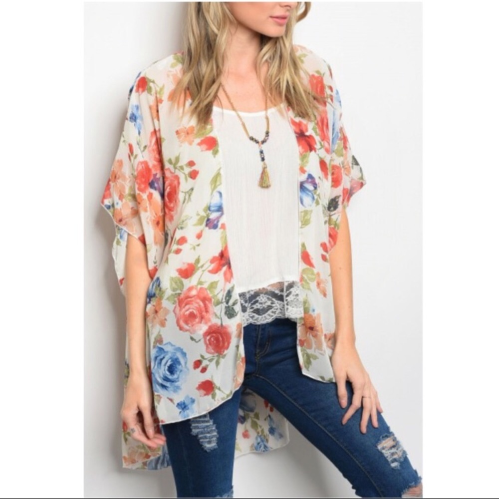 Floral Kimono-multiple sizes available